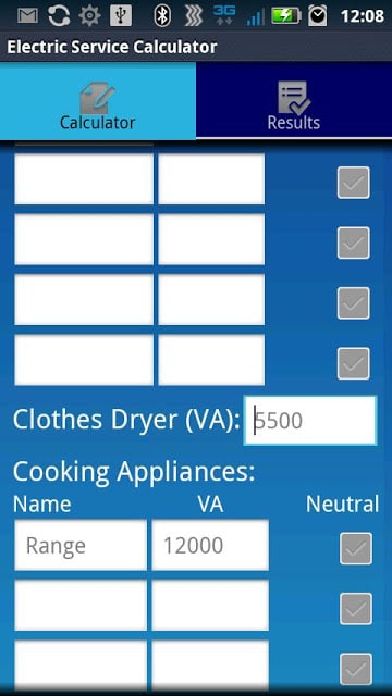 Electric Service Calculator截图4