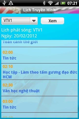 Lịch Truyền H&igrave;nh - Lịch Ti vi截图2