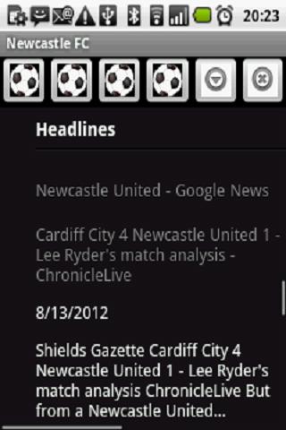Newcastle United FC News 2012截图2
