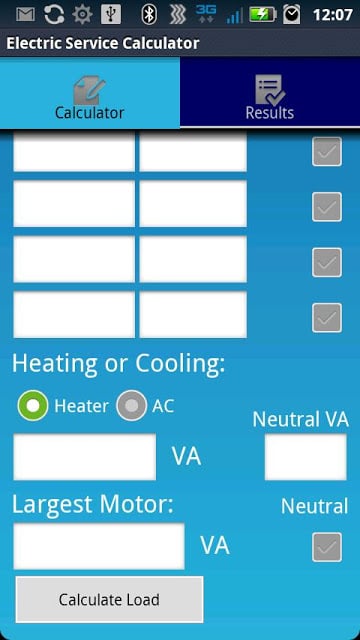 Electric Service Calculator截图3