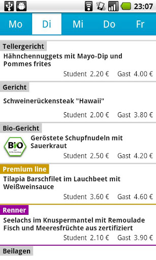 Mensa Studentenwerk Stuttgart截图4