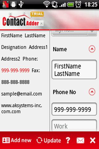 Contact Adder Trial截图2