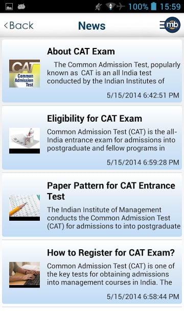 CAT MBA Exam Prep by MingleBox截图5