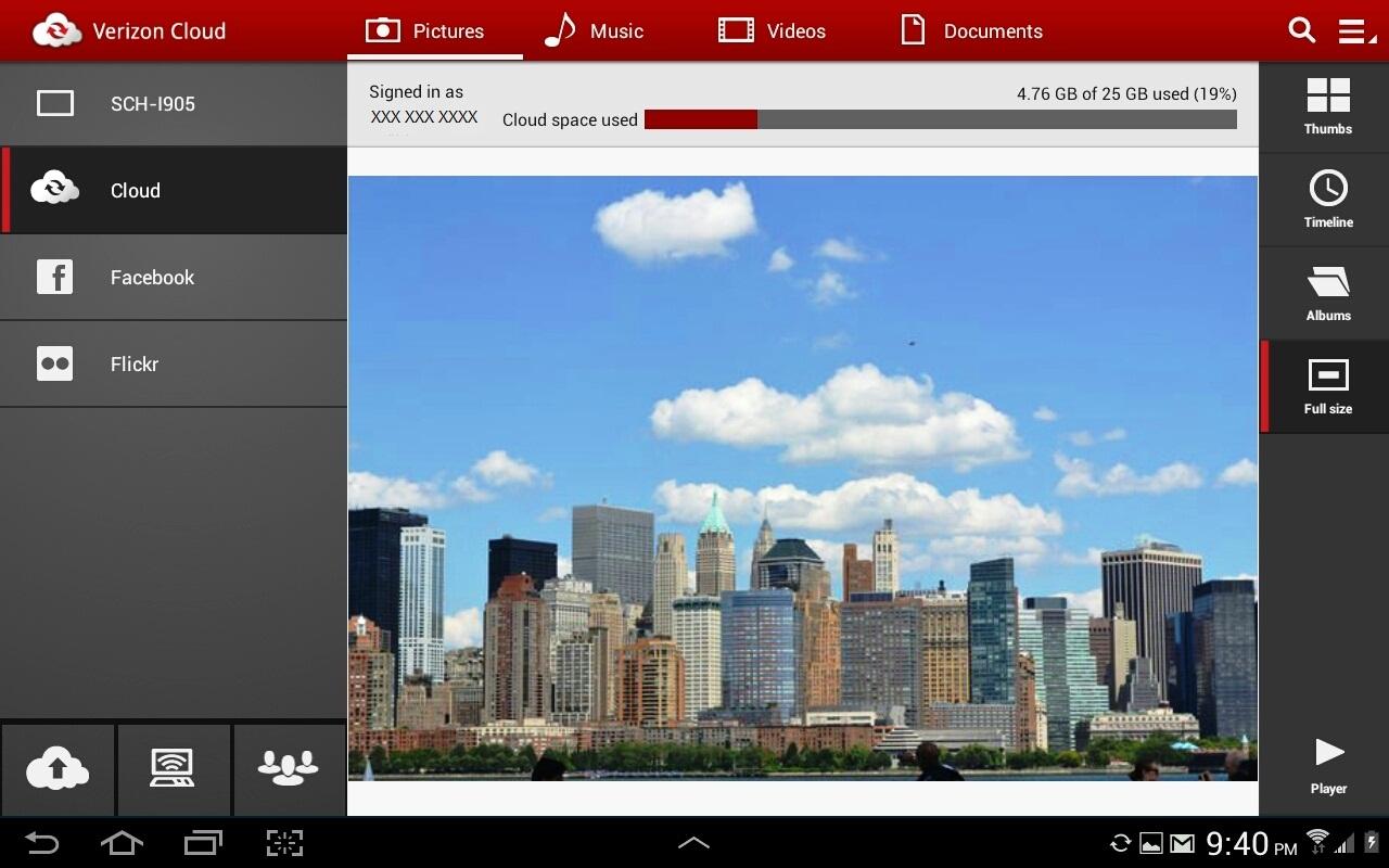 Verizon Cloud for Tablets截图3