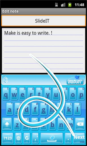 SlideIT keyboard twitter skin截图1