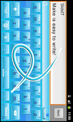 SlideIT keyboard twitter skin截图2