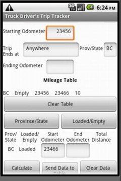Trucker's Trip Tracker Trial截图