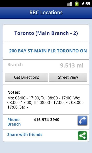 RBC ATM and Branch Locations截图4