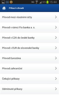 Fio banka Smartbanking截图
