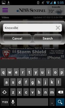 Knoxville News Sentinel截图