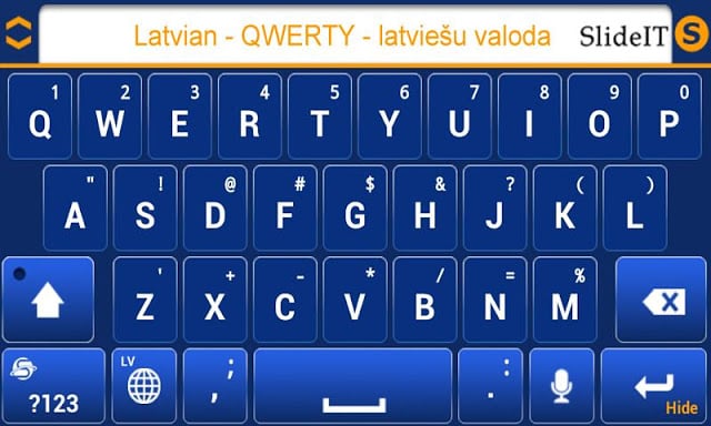 拉脱维亚SlideIT键盘截图3