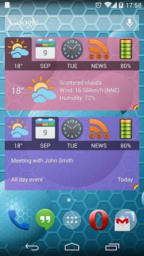 Weather and News Info Widget截图
