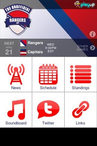 Rangers NHL App截图4