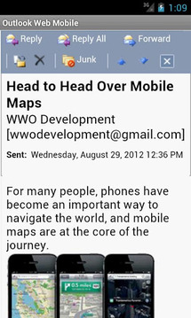 Outlook Web Mobile (OWA EMail)截图