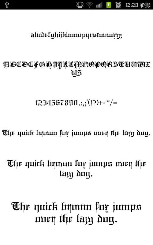 哥特式字体FlipFont免费字体截图1