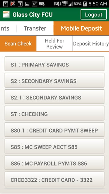 Glass City FCU Mobile Banking截图2