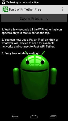 Fast WiFi Tether Free截图4