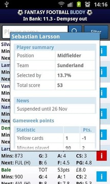 Fantasy Football Buddy截图