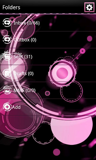 Pink ICS Bubblegum GO SMS截图5