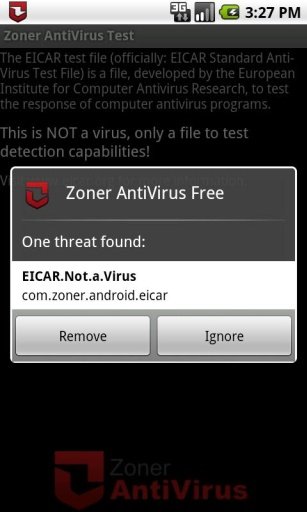 Zoner AntiVirus Test截图3