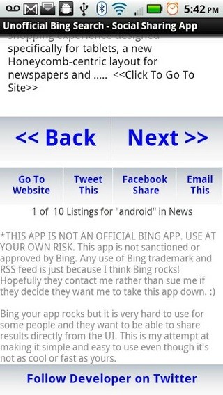 1st TwitterBing Search & Share截图4