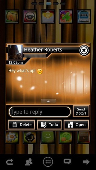 GOSMSTheme Ultimate ORANGE ICS FREE GO SMS Pro Theme截图1