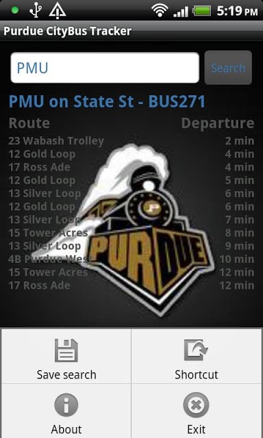 Purdue CityBus Tracker截图6