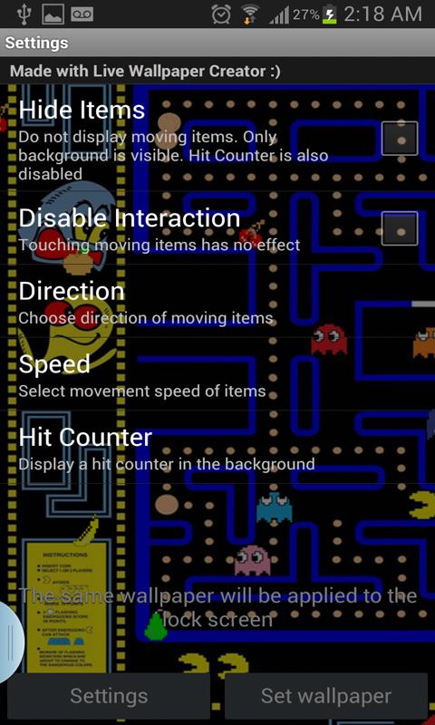 PACMAN Live Image Wallpaper截图3