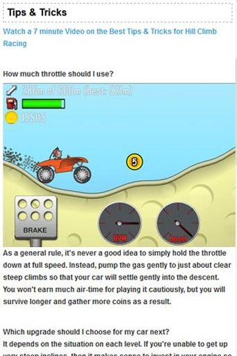 Hill Climb Racing Guide Cheats截图2