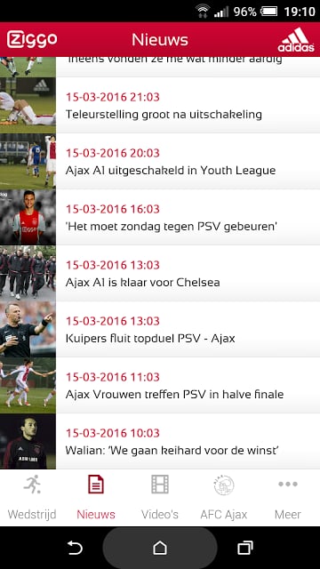 Offici&euml;le AFC Ajax voetbal app截图9