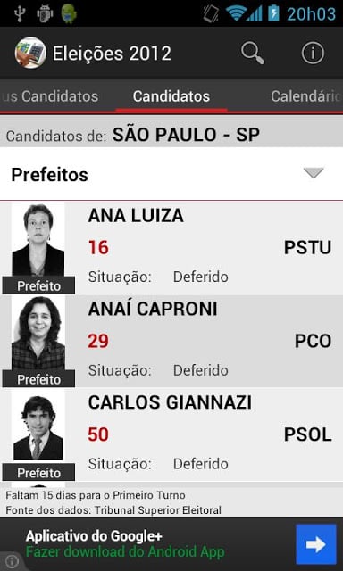 Elei&ccedil;&otilde;es 2012截图5