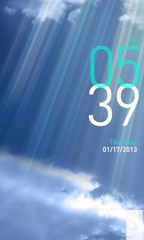 MxLock Theme Sky_PartlyCloudy截图4