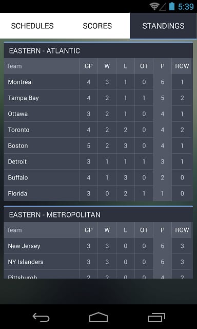 Live Hockey Scores截图1