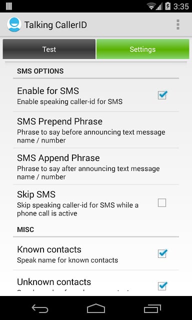 Talking Caller ID Calls &amp; SMS截图1