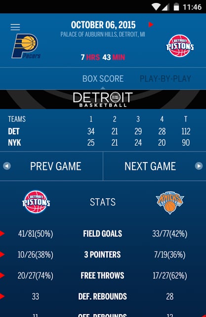 Detroit Pistons Official App截图4