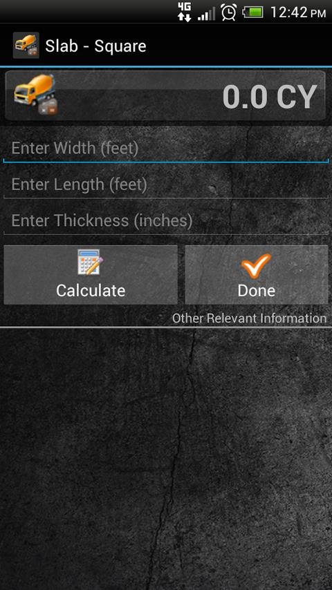 ConCalc - Concrete Calculator截图2