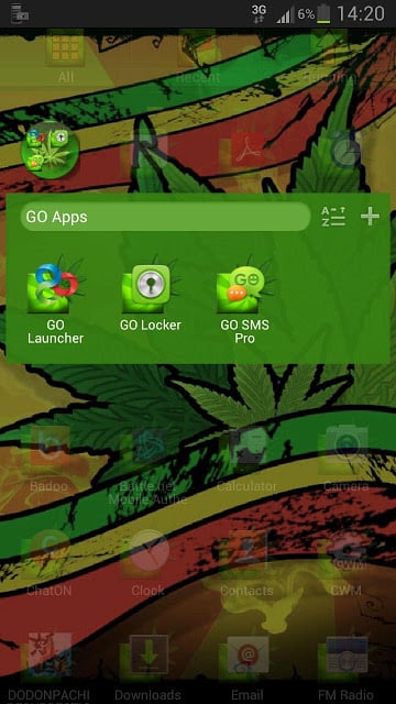 GO Launcher EX Theme marijuana截图3