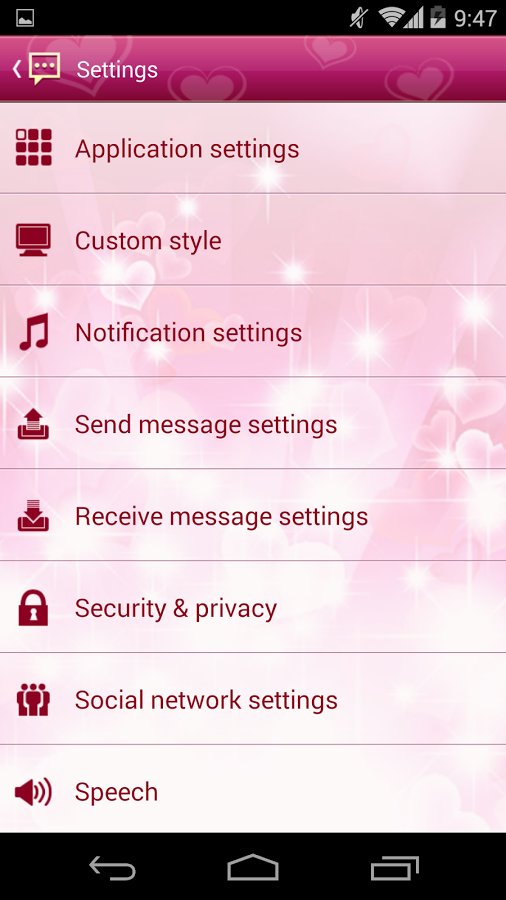 Handcent 6 Skin Valentine 2012截图10