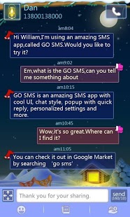 GO SMS Pro Mild Winter ThemeEX截图1