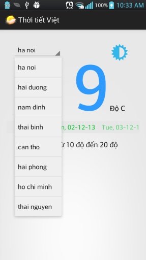 Thời tiết Việt截图3