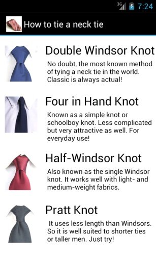 How to tie a neck tie截图3