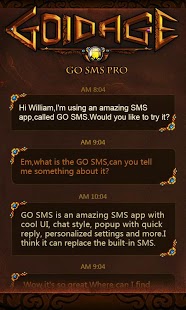 GO SMS Pro GoldAge ThemeEX截图4