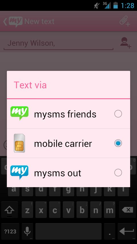 mysms - Pink Theme截图1