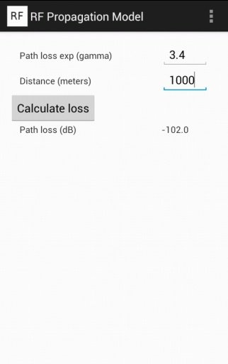 RF Propagation Calculator截图1