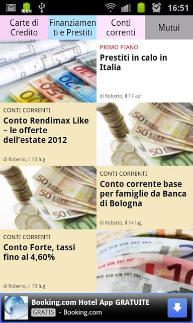 Conti correnti,prestiti,mutui截图3