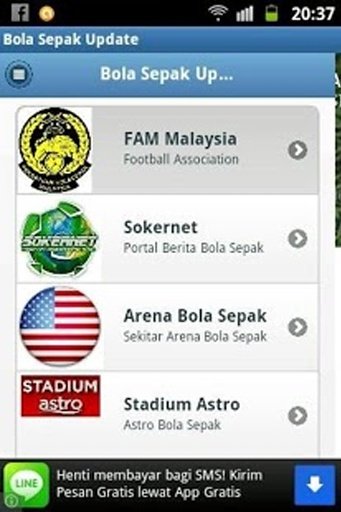 Bola Sepak Update截图3