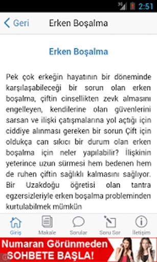 Erken Boşalma截图1