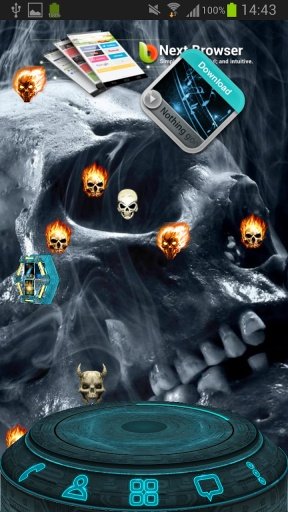 Skull Smoke Live Wallpaper截图1