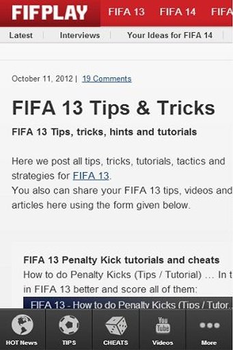 EA Sports FIFA 13 Tips Tricks截图4