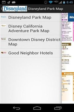 迪士尼乐园度假区地图截图